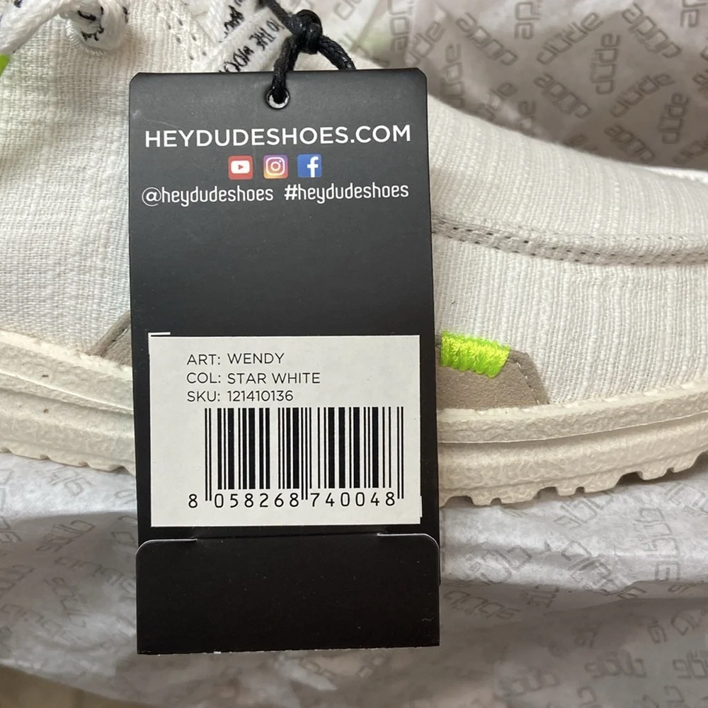 Hey dude Wendy Star White Shoes - Picture 8 of 8